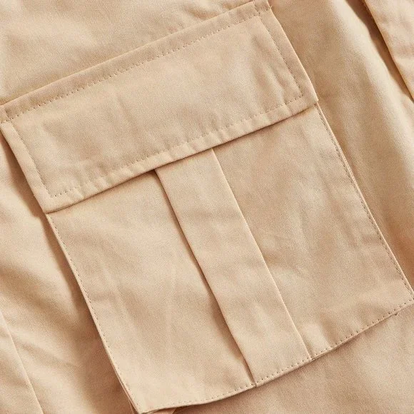 Apricot Casual Womens Flap Pocket Cargo Skirt - Picture 4 of 4